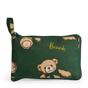 Harrods Jacob Bear Foldaway Shopping Bag 