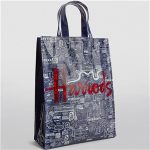 Harrods Picture Font Medium Shopper Bag